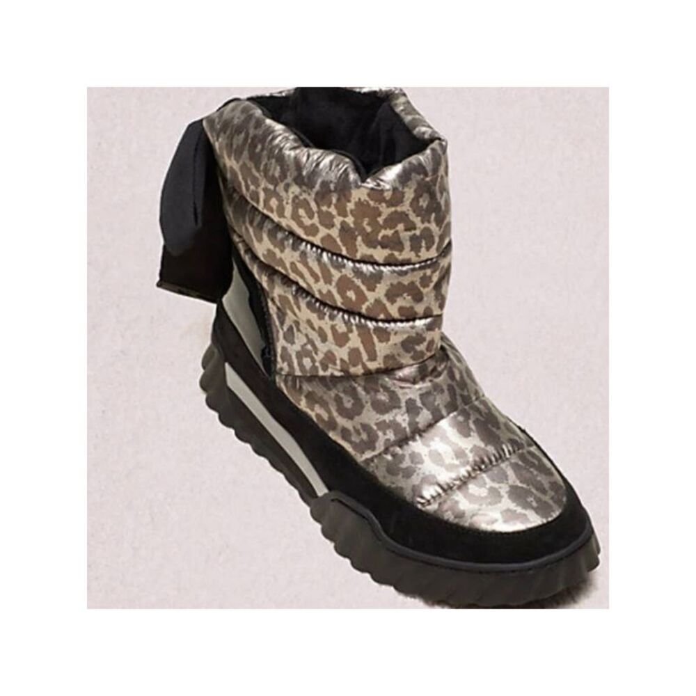 KATE SPADE NEW YORK Womens Gold Cusioned Frosty Toe Platform Snow Boots 6 M